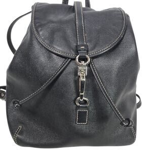 Coach Studio Legacy Leather Backpack Black Mini Bag Y2K Vintage Drawstring 9368